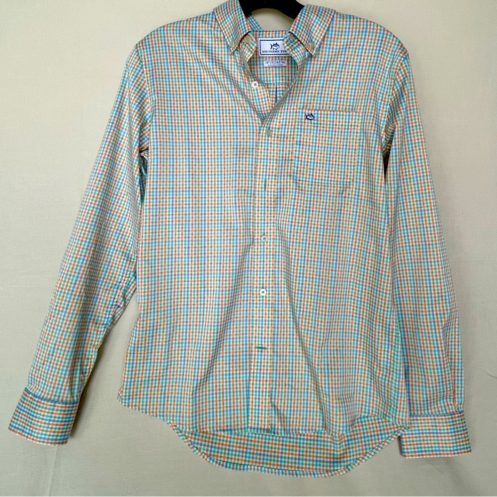 Southern Tide Boys Plaid Intercoastal Sport Shirt